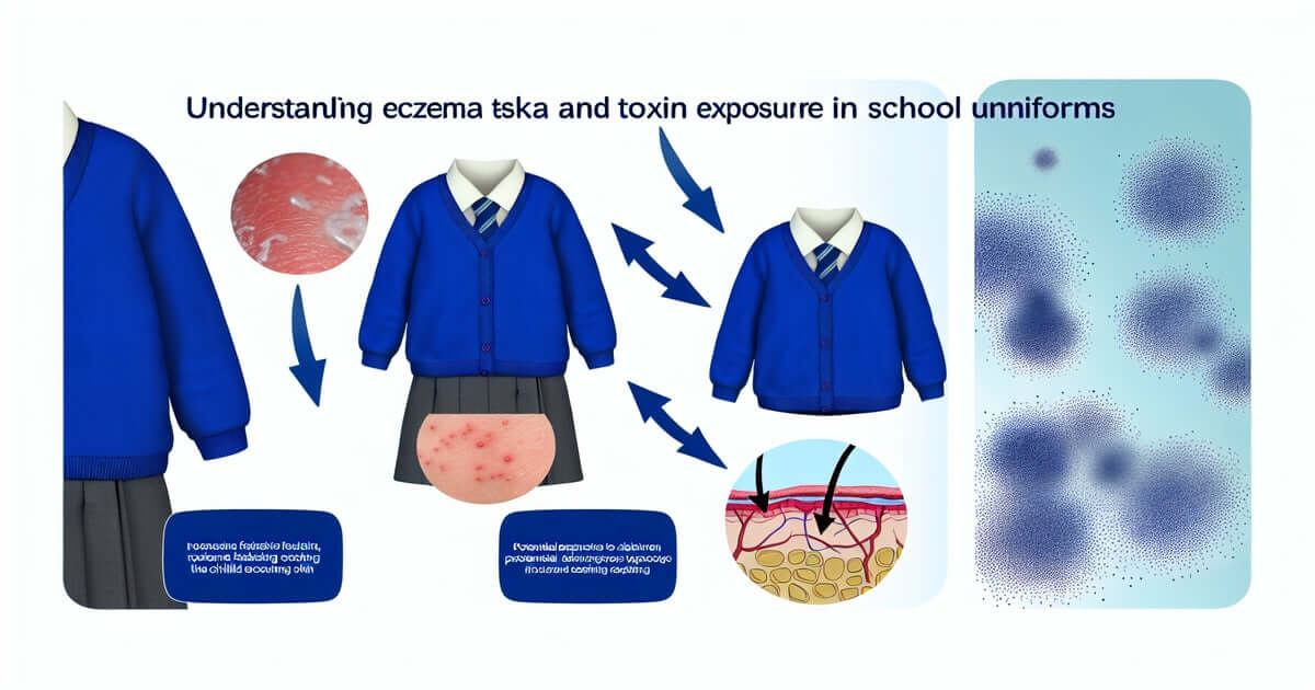 Eczema | School uniforms | Toxins | Safe clothing materials | Organic cotton | Skin irritation | Health risks