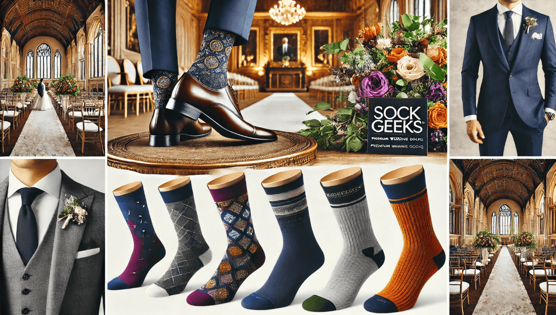 wedding socks UK | Sock Geeks | The London Sock Company | Swole Panda | luxury wedding socks | comfortable wedding socks | stylish wedding socks