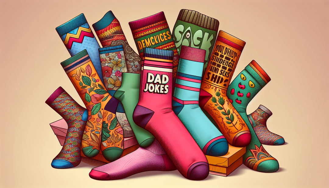 dad jokes | socks for dad | Father's Day gift | punny socks | novelty socks | humorous socks