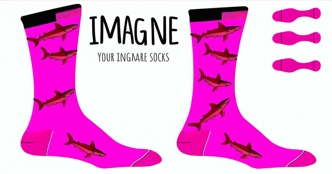  Pink shark socks | Unique designs | Quality materials | Fashion trends