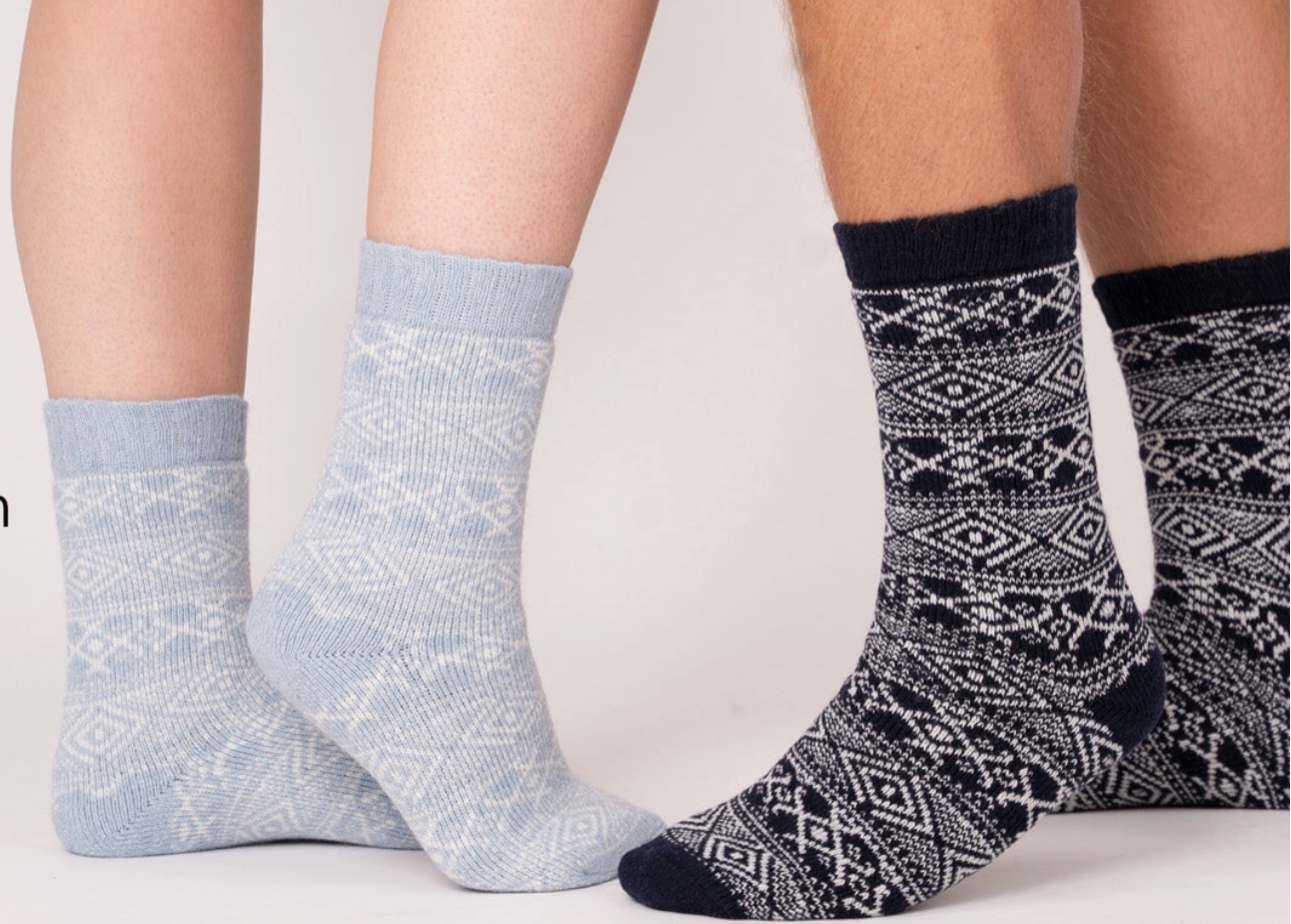 Norwegian Patterns | Selburose Socks | Nordic Heritage | Scandinavian Design | Cozy Winter Socks