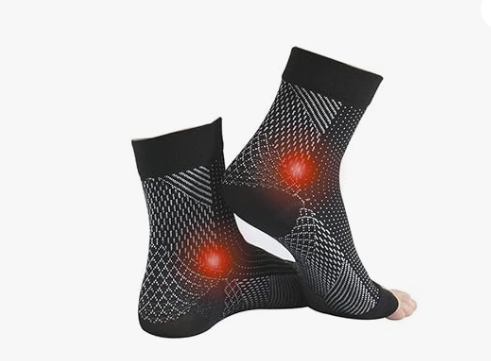 Compression socks | Foot pain relief | Compression Zone Technology | Podiatrist approved socks | Neuropathy relief | Plantar fasciitis socks | Foot injury prevention | Non-slip cuff socks | Breathable compression socks