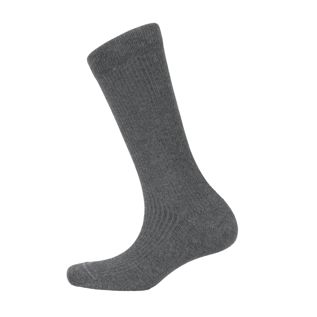 grey 100% cotton socks