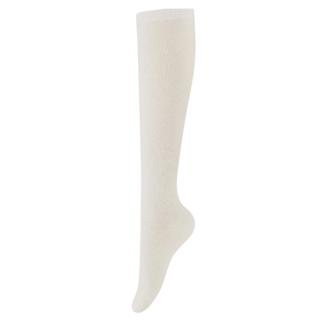 ivory cashmere socks | knee-high cashmere socks | sock geeks