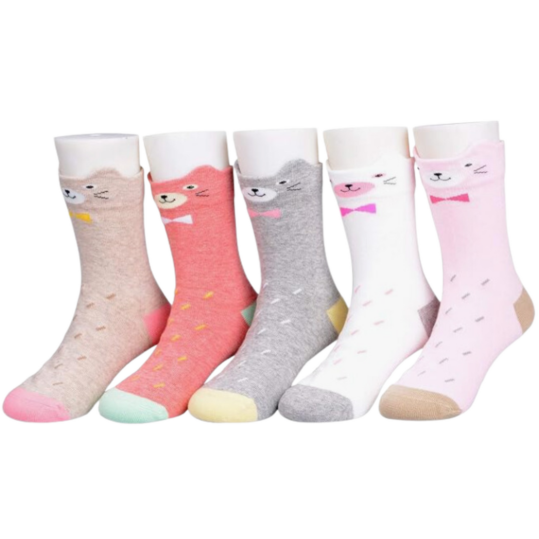 children's cartoon socks | non-slip toddler socks | cute animal design socks | Sock geeks 