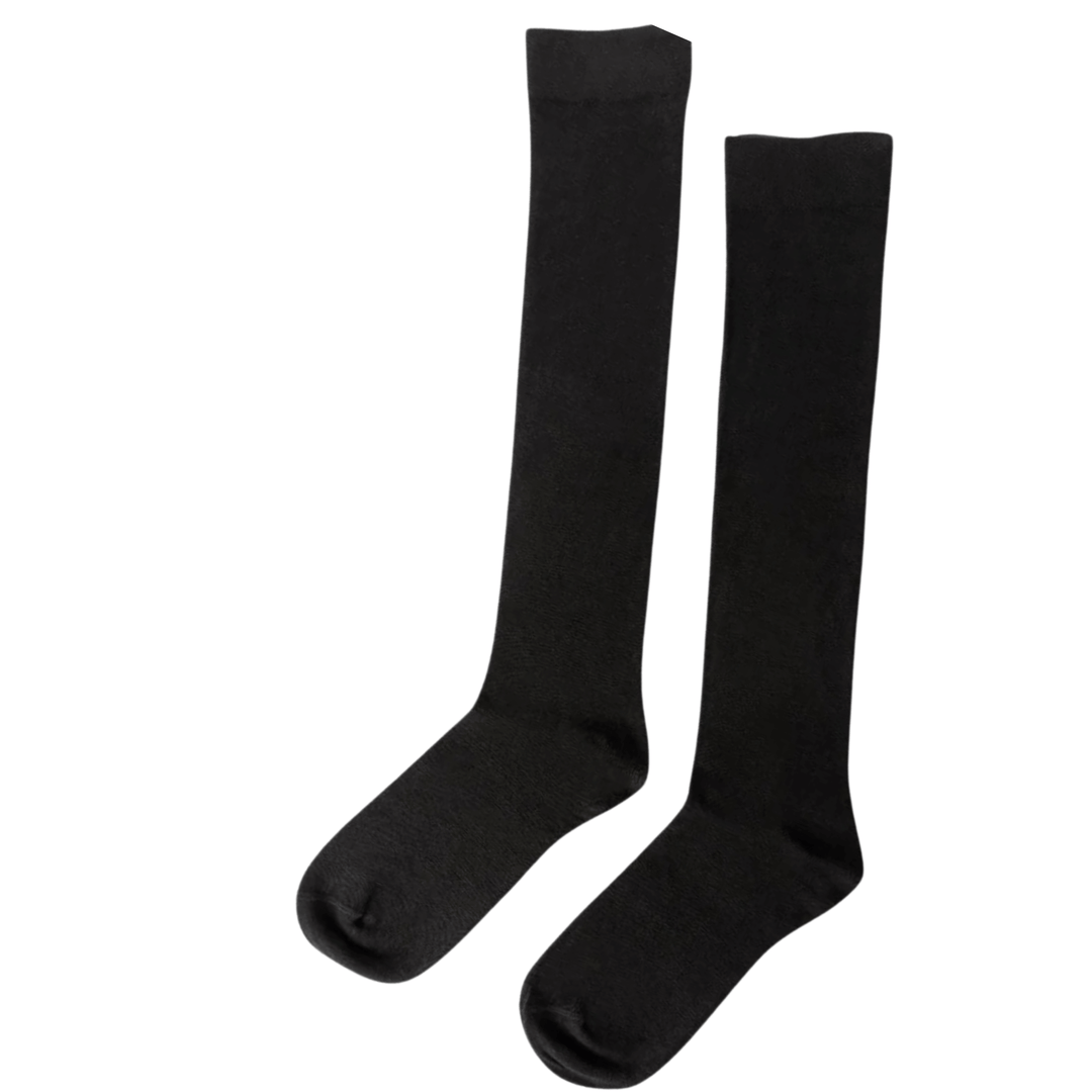 black bamboo socks | knee-high socks | Sock Geeks