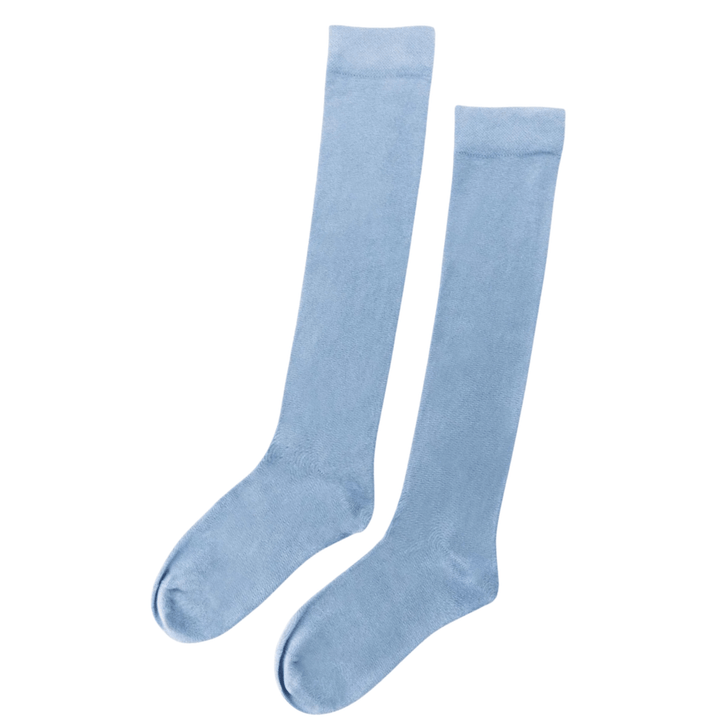 blue bamboo socks | knee-high socks | Sock Geeks