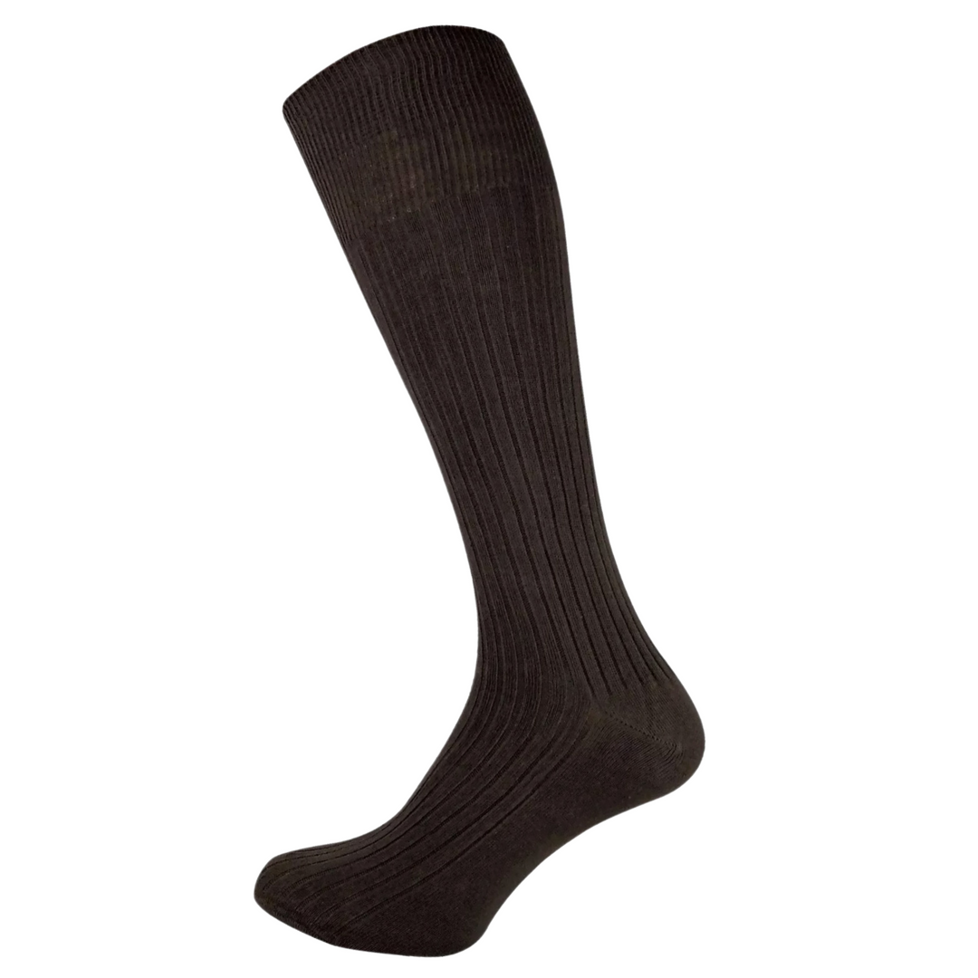 cotton  knee-high socks | 100% cotton socks | breathable socks | formal knee-high socks | ribbed cotton socks