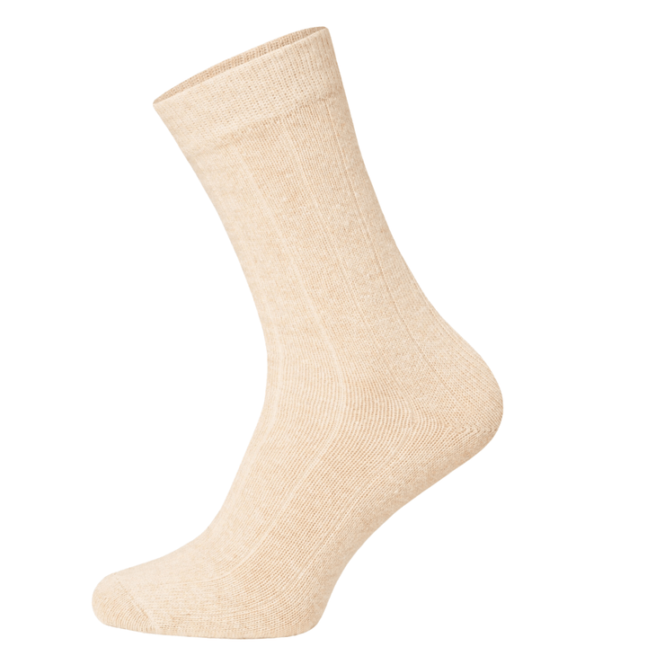 tan merino wool socks | cashmere socks for men | cashmere socks for women | breathable wool socks | all-season tan socks | sustainable socks