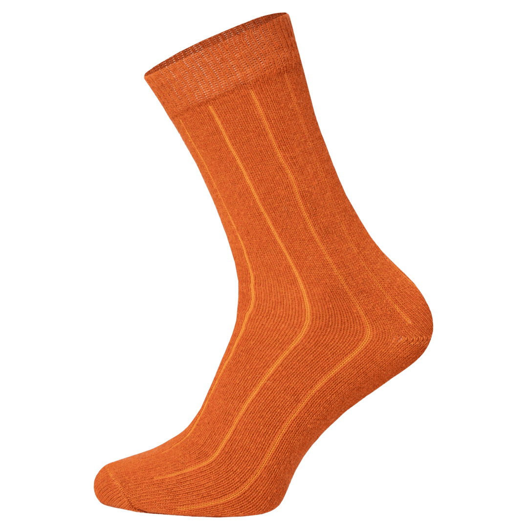 Merino wool socks | cashmere socks | all-season socks |Orange merino socks