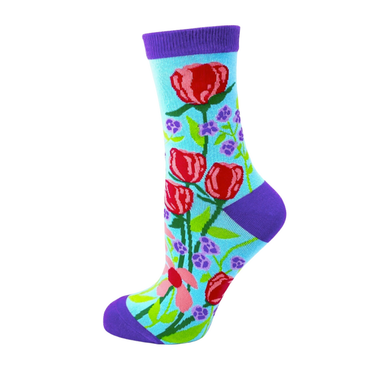 Kindness  message| Beautiful Socks | Women's socks | Novelty socks | Colourful flowers socks | Fabdaz Socks