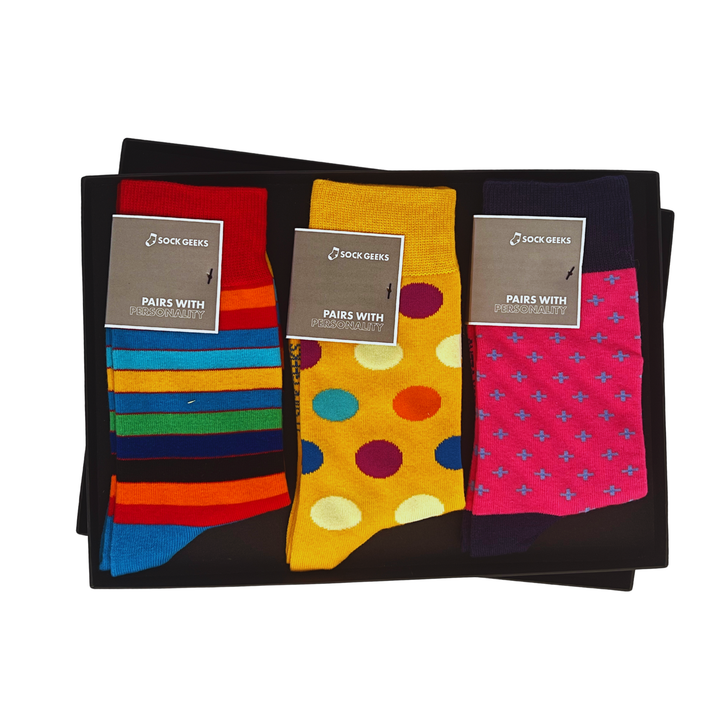 100% colourful cotton socks