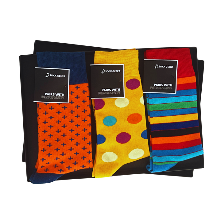 bold socks | colorful socks | gift box socks | vibrant socks | Sock Geeks