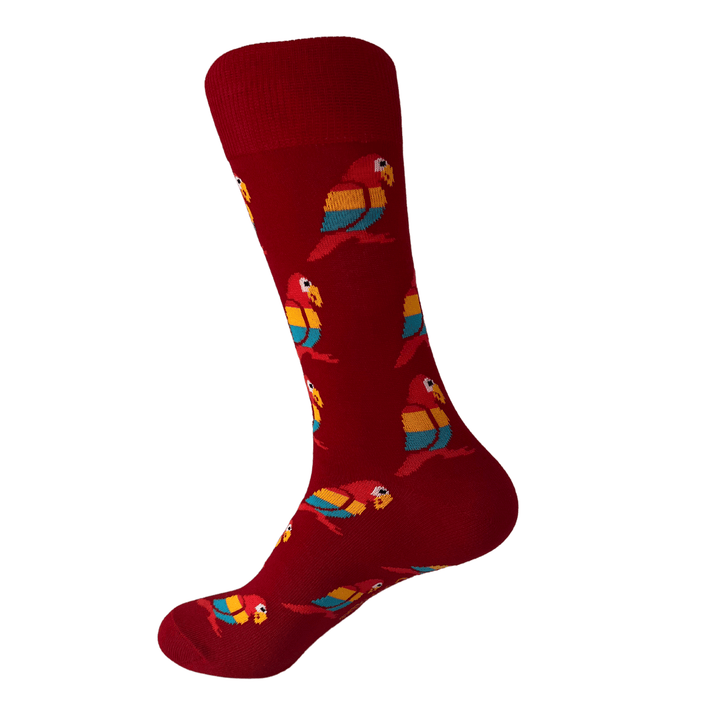 parrot socks | Sock Geeks | bold footwear | vibrant cotton socks