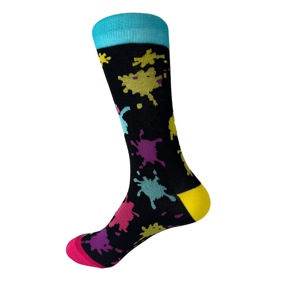  Bold paintball socks | Multi-color socks | Artistic socks | Stylish socks | Casual wear socks | Creative socks | Sock Geeks
