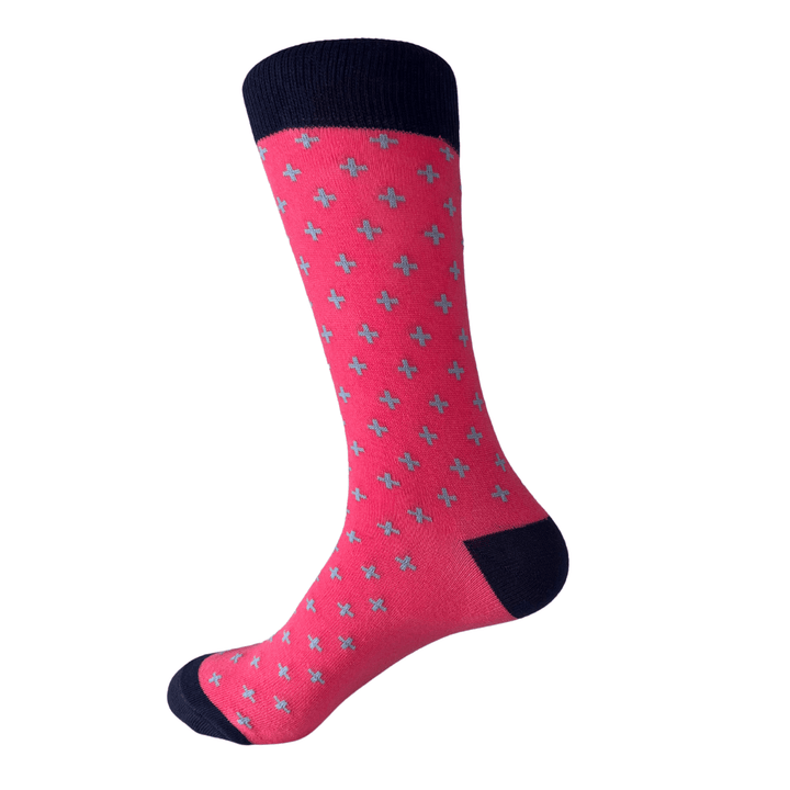 Vibrant pink socks