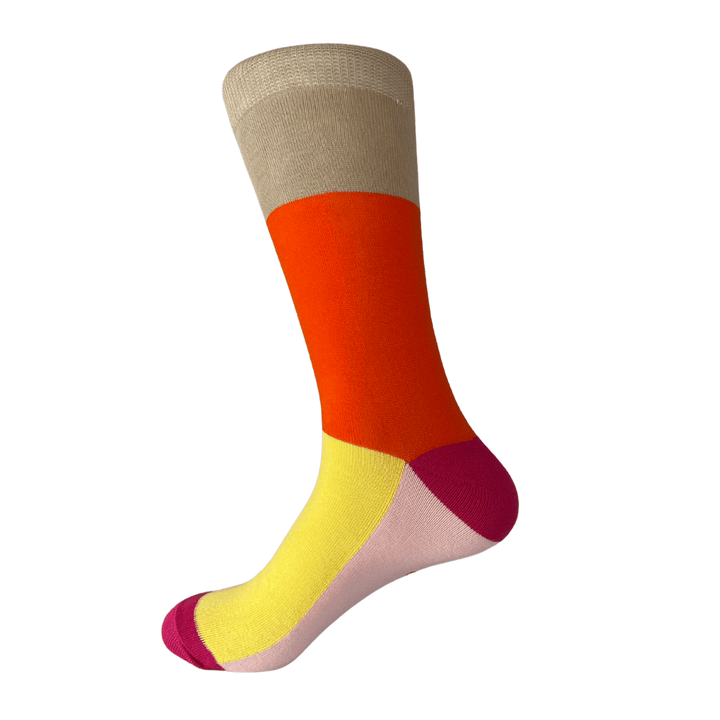 colorful socks | vibrant design | organic cotton | UK made socks | playful elegance | stylish comfort | women's socks