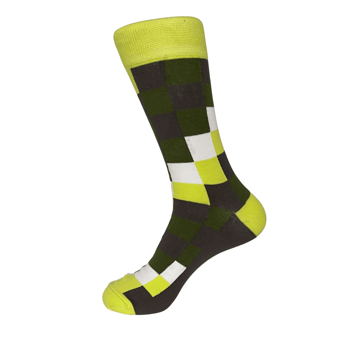 Lemon toes socks | geometric elegance | vibrant colors | modern fashion | comfort | exclusive collection