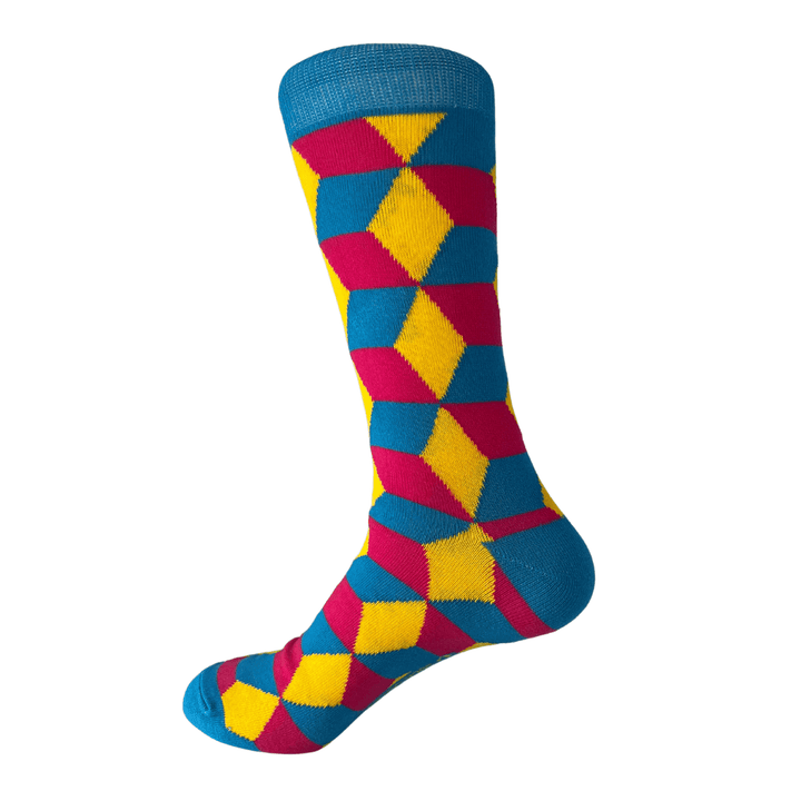 vivid harlequin socks | Sock Geeks | colorful socks | high-quality cotton socks | 200-needle count socks | comfortable socks | durable socks | sock  geeks